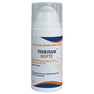 Токвілам Форте крем-гель адапален 0,3% з бензоїл пероксидом 2,5% флакон 30 г