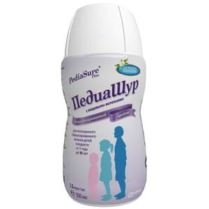 Специализированный продукт молочный PediaSure (Педиашур) с пищевими волокнами со вкусом ванили для детей с 1 до 10 лет 200 мл