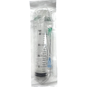 Шприц 20 мл инъекционный одноразовый 3-х компонентный с 2 иглами Luer Slip Medicare