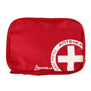 Аптечка медицинская автомобильная-2 для микроавтобусов от 9 пасажиров согласно ТУ (02-011-М) мягкий футляр Poputchik