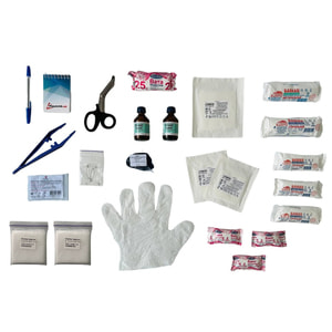 Аптечка медицинская автомобильная-2 для микроавтобусов от 9 пасажиров согласно ТУ (02-011-М) мягкий футляр Poputchik