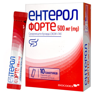 Энтерол Форте пор. д/орал. сусп. 500мг пак. №10