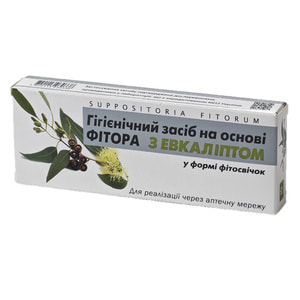 Фитосвечи фиторовые с эвкалиптом для ректального и вагинального применения 2 блістери по 5 шт