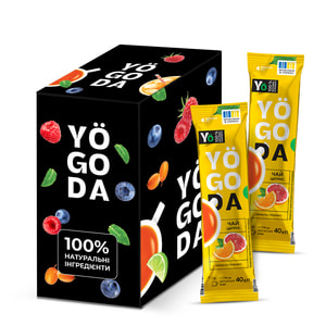 Чай концентрат YOGODA (Йогода) цитрус апельсин та грейпфрут стік 40 г