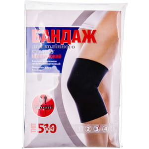 Бандаж на колінний суглоб неопреновий Торос Груп 510 розмір 3