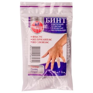 Бинт эластичный сетчатый трубчатый (палец) Торос Групп 561 размер 50 см х 1см
