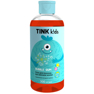 Піна для ванни, що змінює колір TINK (Тінк) Kids Bubble Gum дитяча 300 мл