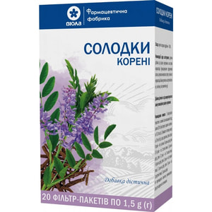 Солодки корни фиточай в фильтр-пакетах по 1,5 г 20 шт