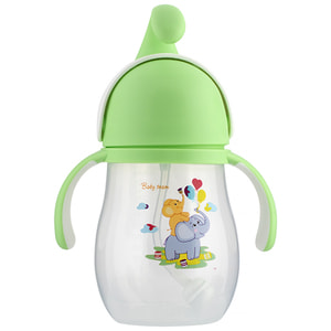 Поильник детский BABY TEAM (Беби Тим) артикул 5009 с силиконовой трубочкой Слонёнок 320 мл