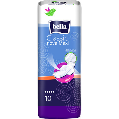 Прокладки гігієнічні жіночі BELLA (Бела) Nova Classic Maxi (нова класик максі) 10 шт