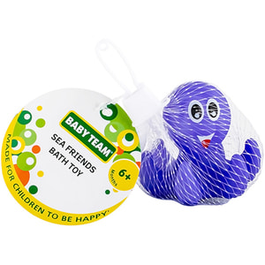 Набор игрушек для ванной детский BABY TEAM (Беби Тим) артикул 9045 Морские друзья