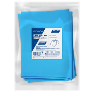 Покриття операційне стерильне MedPlast (Медпласт) матеріал 30 г/м? спанбонд розмір 210 см x 160 см колір синій 1 шт