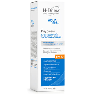 Крем для лица HEALTH DERM LABORATORY (Хелс Дерм Лаборатори) Aqua Ideal (Аква Идеал) Day cream увлажняющий дневной 50 мл