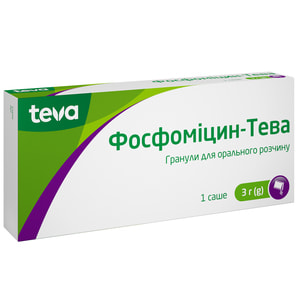 Фосфомицин-Тева гран. д/орал. р-ра 3г саше 8г №1