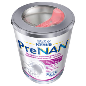 Смесь сухая молочная NESTLE (Нестле) PreNAN (Пре Нан) для недоношенных и маловесных детей с рождения 400 г NEW