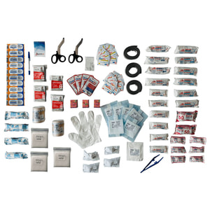 Аптечка медицинская автомобильная АМА-2 для укомплектования автомобилей, микроавтобусов по ДСТУ 3961-2000 (02-077-М) мягкий футляр Poputchik