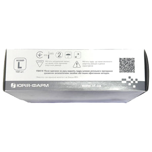 Рукавички оглядові латексні нестерильні припудрені Юрія-фарм (імпорт) розмір L 1 пара