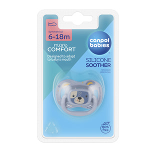 Пустышка силиконовая CANPOL (Канпол) артикул 34/925 симметричная 6-18 месяцев Cute animals