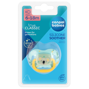 Пустушка силіконова CANPOL (Канпол) артикул 34/934 кругла 6-18 місяців Exotic Animals