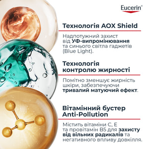Сыворотка для лица EUCERIN (Юцерин) Oil Control солнцезащитная ультралегкая с матирующим эффектом из SPF 50+ 30 мл