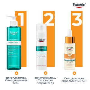 Сыворотка для лица EUCERIN (Юцерин) Oil Control солнцезащитная ультралегкая с матирующим эффектом из SPF 50+ 30 мл