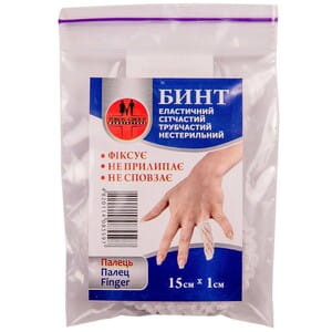 Бинт эластичный сетчатый трубчатый (палец) Торос Групп 559 размер 15см х 1см