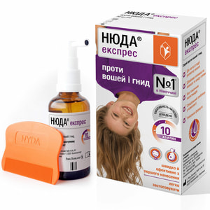 Нюда Експрес спрей проти вошей та гнид флакон 50 мл ПДВ