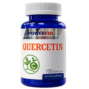 Кверцетин POWERFUL (Поверфул) додаткове джерело кверцетину та вітаміну С контейнер 100 шт