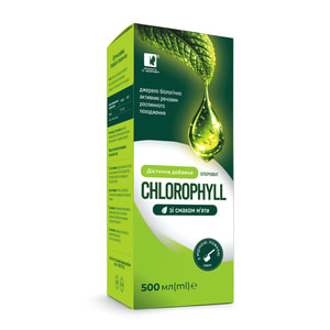 Хлорофилл со вкусом мяты раствор оральный флакон 500 мл