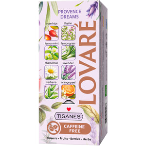 Бленд чая трав'яний та плодовий з квітами LOVARE (Ловаре) Provence Dreams в фільтр-пакетах по 1,5 г 24 шт