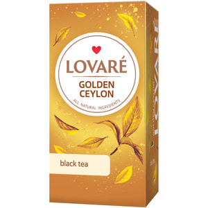 Чай черный LOVARE (Ловаре) Golden Ceylon в фильтр-пакетах по 2 г 24 шт