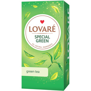 Чай зелений LOVARE (Ловаре) Special green в фільтр-пакетах по 1,5 г 24 шт