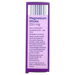 Витамины VITALIS (Виталис) Magnesium Sticks 250 mg магнезиум с витамином Е в стиках со вкусом лесных ягод 20 шт