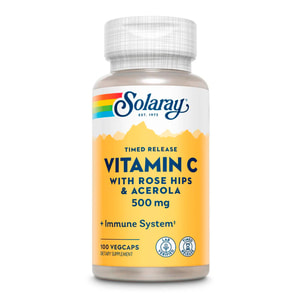 Витамин С SOLARAY (Солорай) Vitamin C двухфазное высвобождение 500 мг капсулы флакон 100 шт