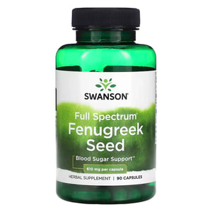 Пажитник насіння SWANSON (Свенсон) Fenugreek Seed 610 мг капсули флакон 90 шт