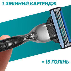 Кассеты сменные для бритья GILLETTE Mach 3 (Жиллет мак 3 три) 4 шт