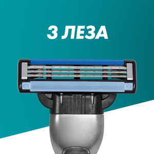 Кассеты сменные для бритья GILLETTE Mach 3 (Жиллет мак 3 три) 4 шт