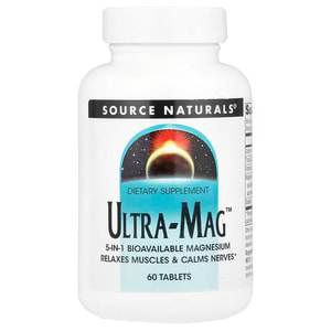 Ультра-маг SOURCE NATURALS (Сорс Нейчералс) Ultra-Mag для підтримки нервової системи, покращення енергетичного обміну таблетки флакон 60 шт
