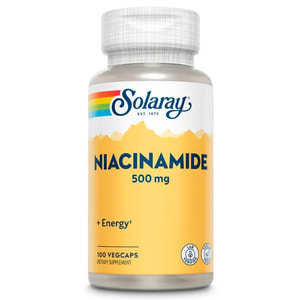 Ниацинамид SOLARAY (Солорай) Niacinamide для функционирования нервной системы 500 мг капсулы флакон 100 шт