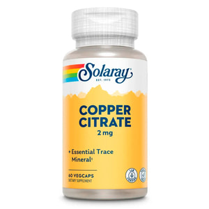 Медь цитрат SOLARAY (Солорай) Copper Citrate капсулы по 2 мг флакон 60 шт