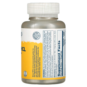 Бетаин HCl + пепсин SOLARAY (Солорай) Betaine HCL with Pepsin 250 мг капсулы флакон 180 шт
