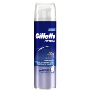 Пена для бритья GILLETTE (Жиллет) Conditioning питающая и увлажняющая с маслом какао 250 мл