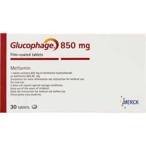 Глюкофаж табл. п/о 850мг №30