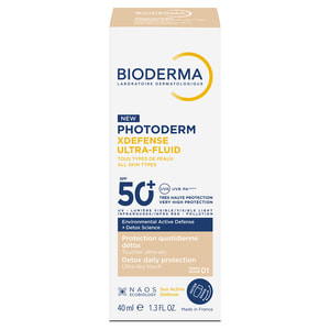 Ультрафлюид для лица BIODERMA (Биодерма) Фотодерм XDefense (Дефенс) солнцезащитный тон 01 для всех типов кожи SPF 50+ 40 мл