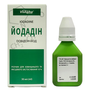 Йодадин р-р наруж./местн. прим. 10% фл. 30мл в пачке