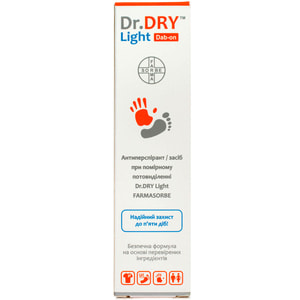 Антиперспірант/засіб при помірному потовиділенні Dr.DRY (Др. Драй) Light (Лайт) 50 мл FARMASORBЕ