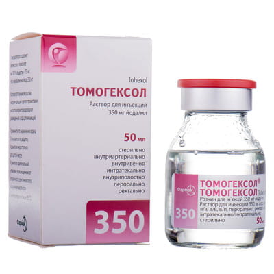 Томогексол р-н д/ін. 350 мг йоду/мл 50мл №1
