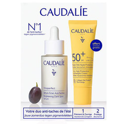 Набір CAUDALIE (Кадалі) Vinoperfect (Віноперфект) сироватка для корекції кольору обличчя 30 мл + сонцезахистний легкий крем SPF 50+ 20 мл