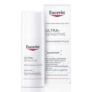 Крем для обличчя EUCERIN (Юцерин) Ultra-Sensitive (Ультрасенсітів) заспокійливий для нормальної, комбінованої гіперчутливої шкіри 50 мл