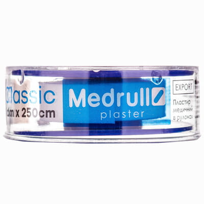 Пластир Medrull Classic (Медрул Класик) медичний котушковий розмір 1 см х 250 см 1 шт
